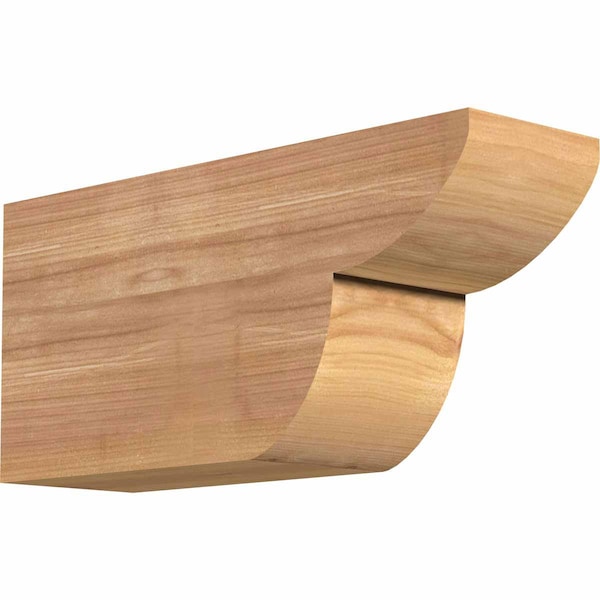 Ekena Millwork Crestline Smooth Rafter Tail, Western Red Cedar, 3 1/2"W x 6"H x 12"L RFT04X06X12CRE00SWR - main